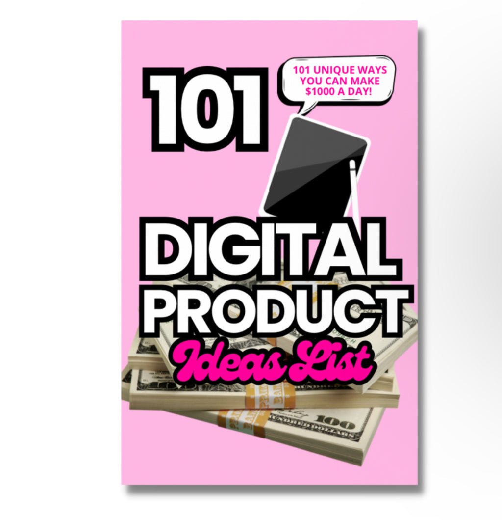Digital Product Ideas 101 List